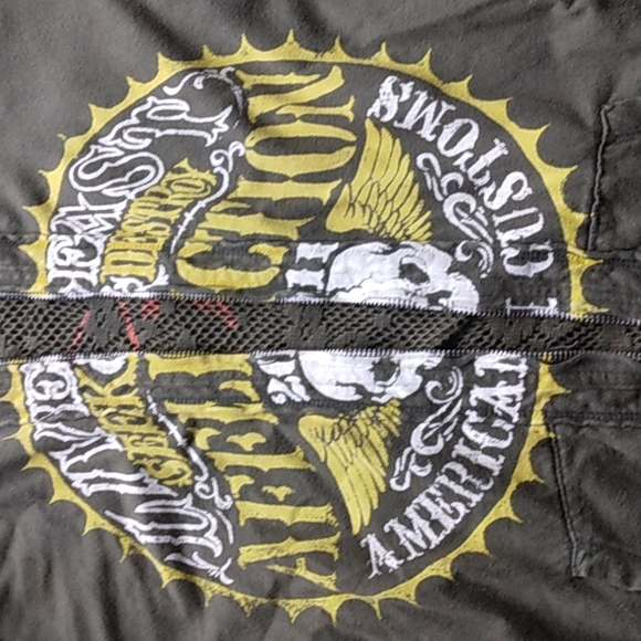 Affliction reversible zip up hoodie - Picture 3 of 7